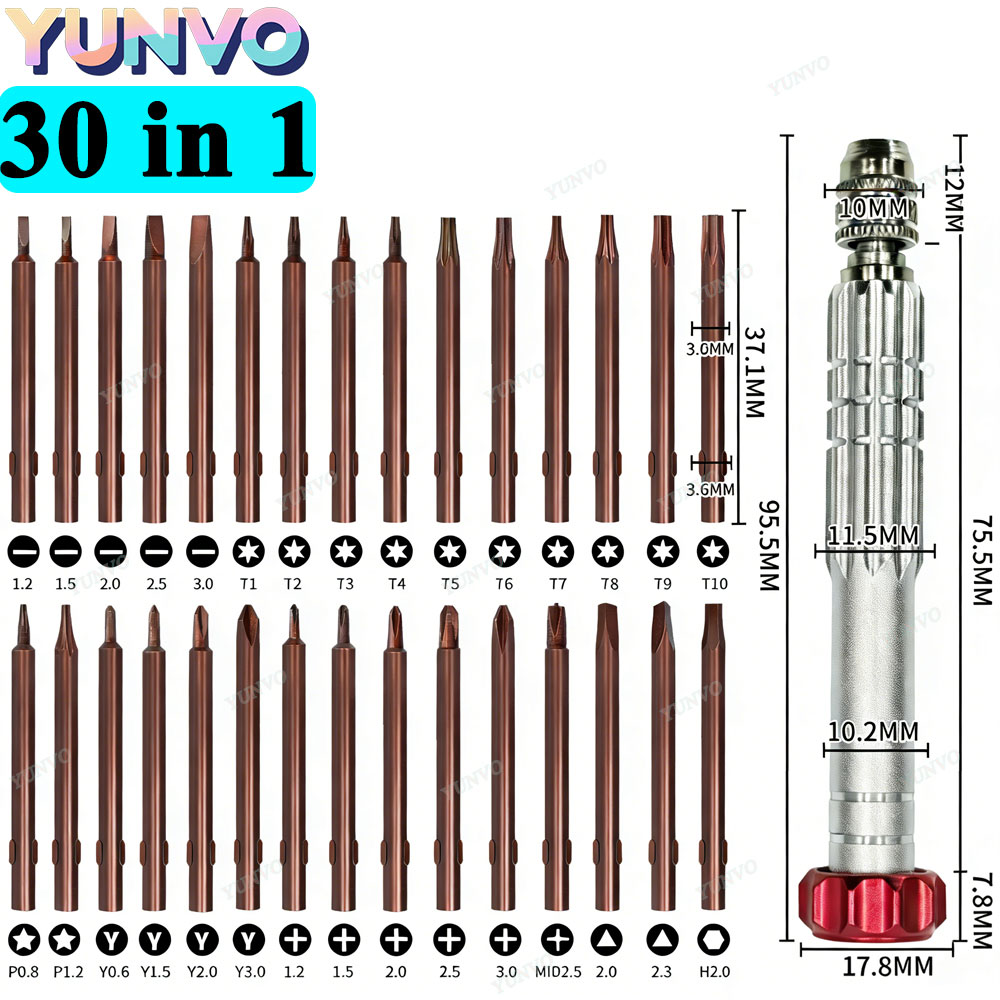 Electronics Repair Equipment - 30 in 1 Magnetic Precision Screwdriver