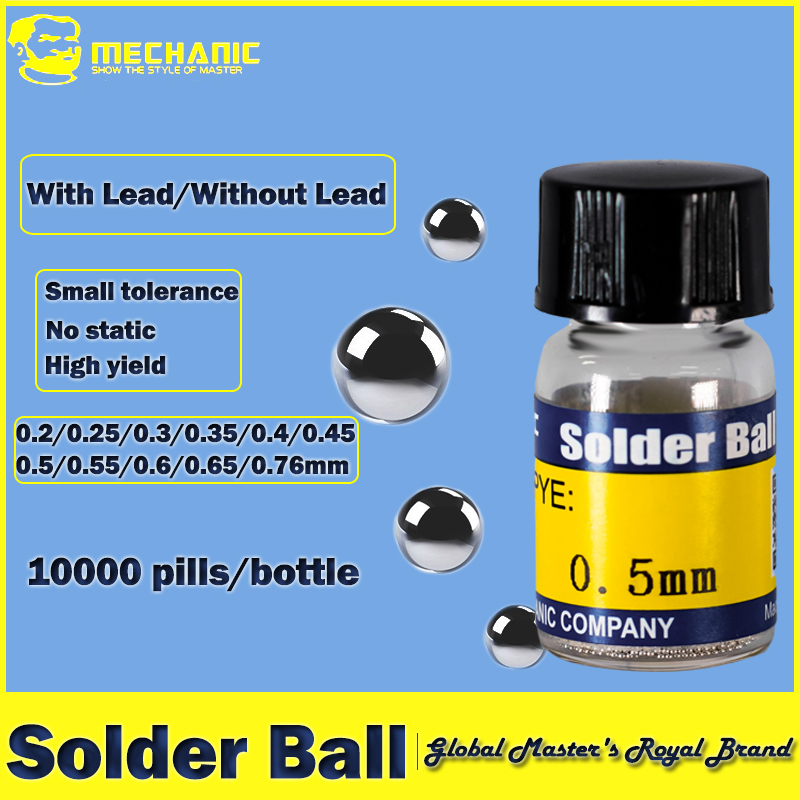 Electronics Repair Training - MECHANIC Leaded Solder Balls 0.2-0.76mm 10000PCS
