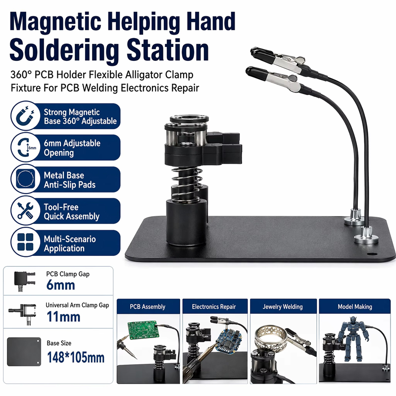 Magnetic Helping Hand Solderin - Pcb Holder Clamp review and price