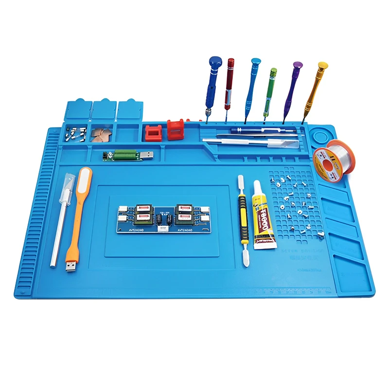 Silicone Soldering Mat ESD Ant - Electronic Repair Tutorial review and price