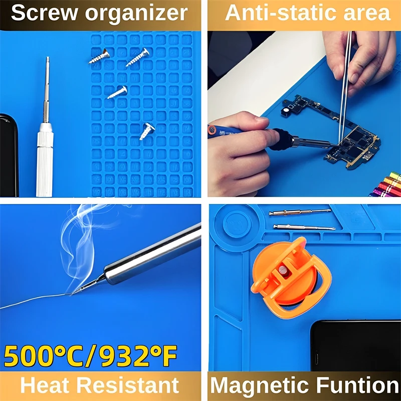 Silicone Soldering Mat ESD Ant - Electronic Repair Tutorial review and price