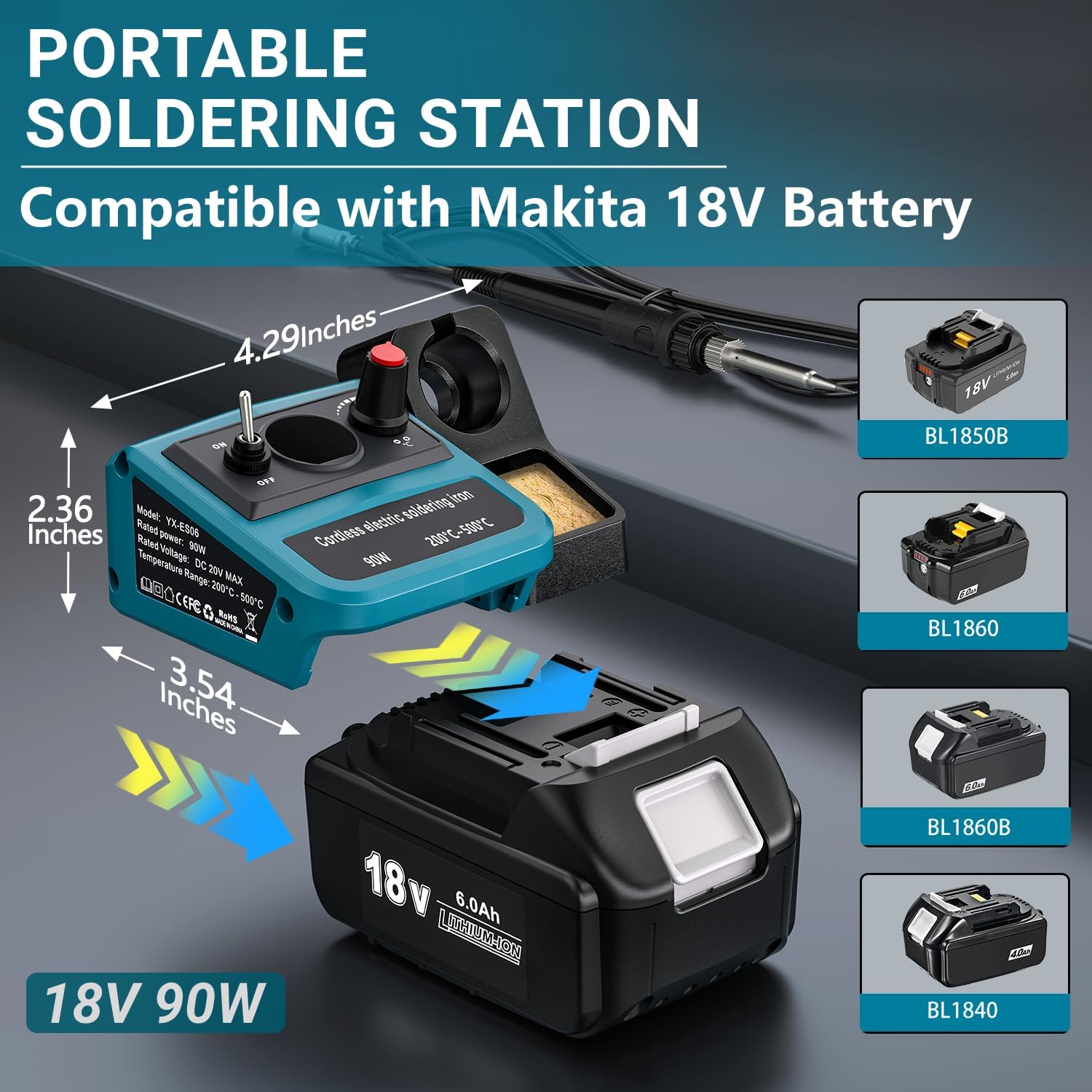 90W LED Digital Cordless Solde - Electronics Repair Kit review and price